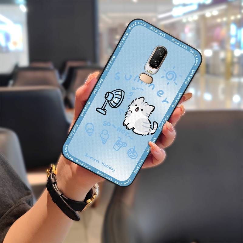 Soft Case Shockproof Phone Case For OnePlus 6/1+6 Durable Protective Full Wrap Anti-knock Waterproof Graffiti TPU Cute