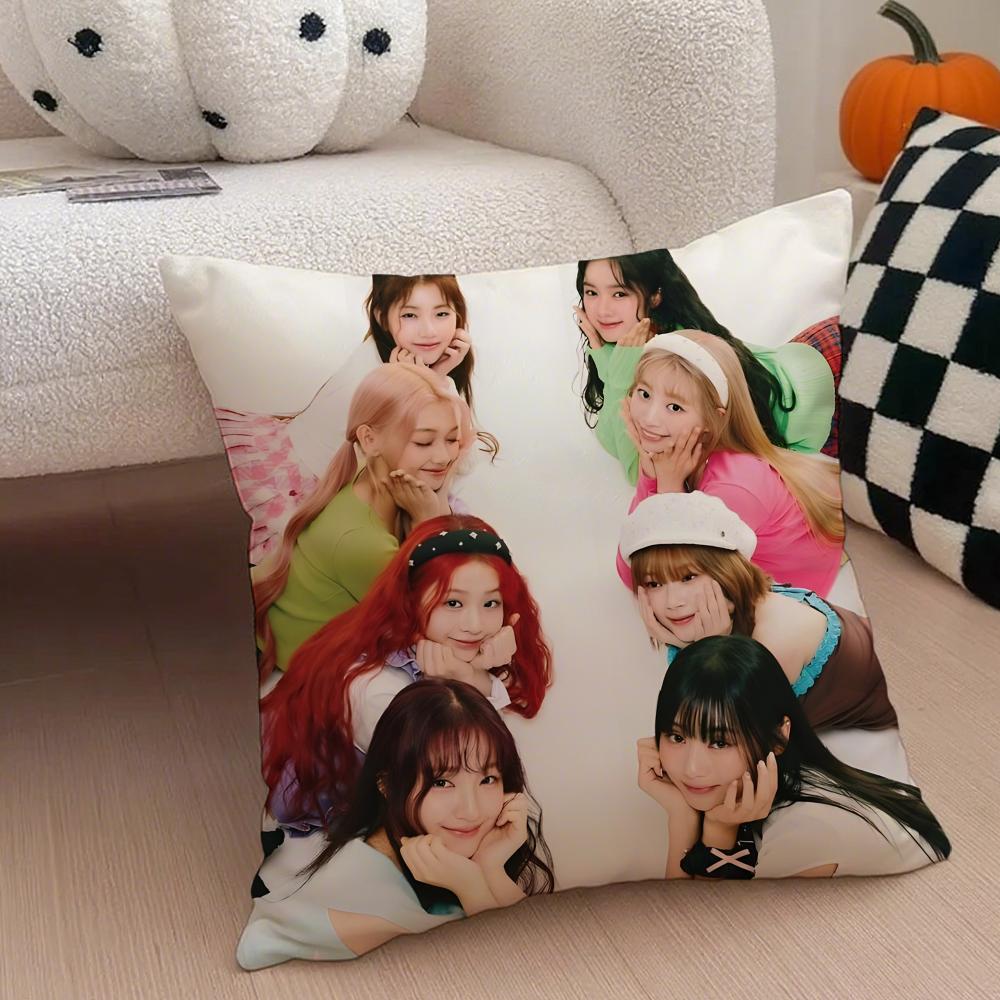 kpop energetic GGirls GGeneration Cushion Cover Throw Pillow Cover Hidden Button Durable Polyester Chair Cushion