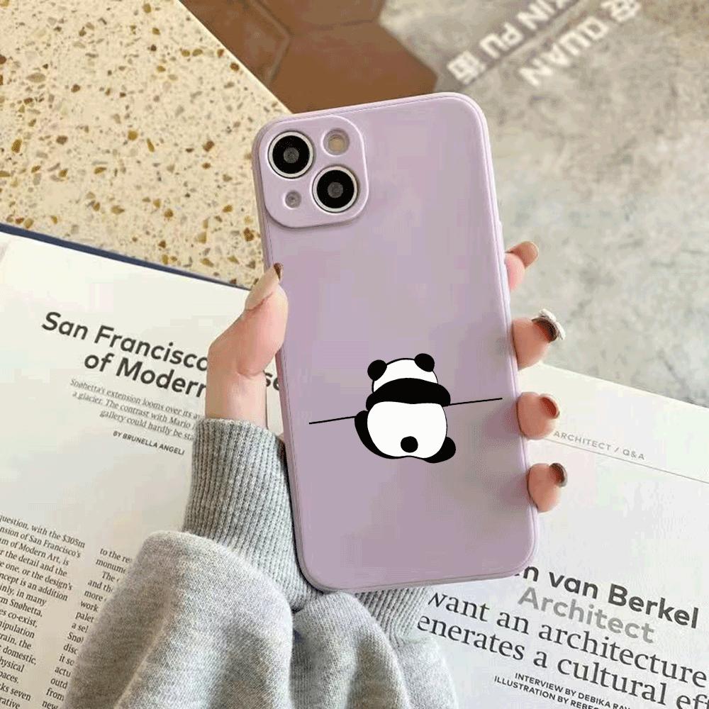 Panda silicone Phone Case for For Xiaomi Redmi Note 14 13 12 11 10 9 8 7 14 Pro Plus 4G 5G Anti-Scratch Slim Fit Trendy Cover