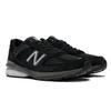 New Balance Nb 990 V5 Retro Fabric Leather Cushioning Durable Low Top Running Shoes Men Sneaker Black M990BK5(2E)