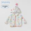 JELLYBABY Girls' Summer Floral Print Lightweight Hooded Jacket
