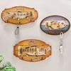 Handmade Wood Fish Wall Hanging Ornaments Unique Fish Decor Hook  Home Decor