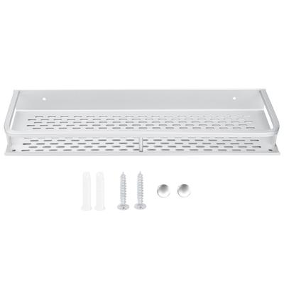 Wandmontierter Badezimmer-Duschhalter aus Space-Aluminium Ablageregal Organizer 40x12x4cm