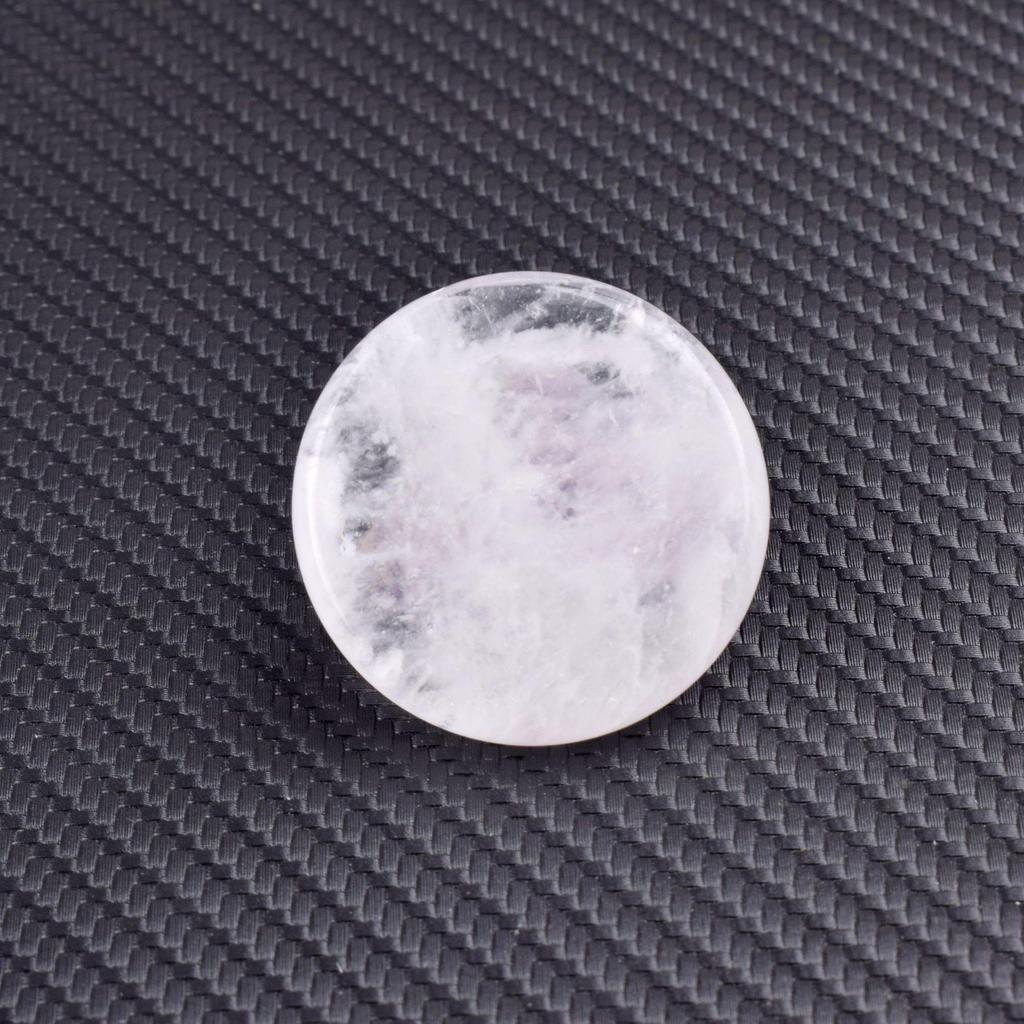 Natürliches 4cm rundes Kristall-Scheibe - Roher Energie-Stein für DIY-Gravur, Beliebtes Ornament