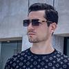 Marble Wood Mirror Legs Sunglasses Men Women Luxury Brand Square Frameless Gradient UV400 Shades