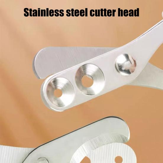 Cat Nail Clippers Circular Hole Ergonomic Double-Hole Positioning Blades Grooming Supplies Pet Trimmer Clippers for Cats Dogs