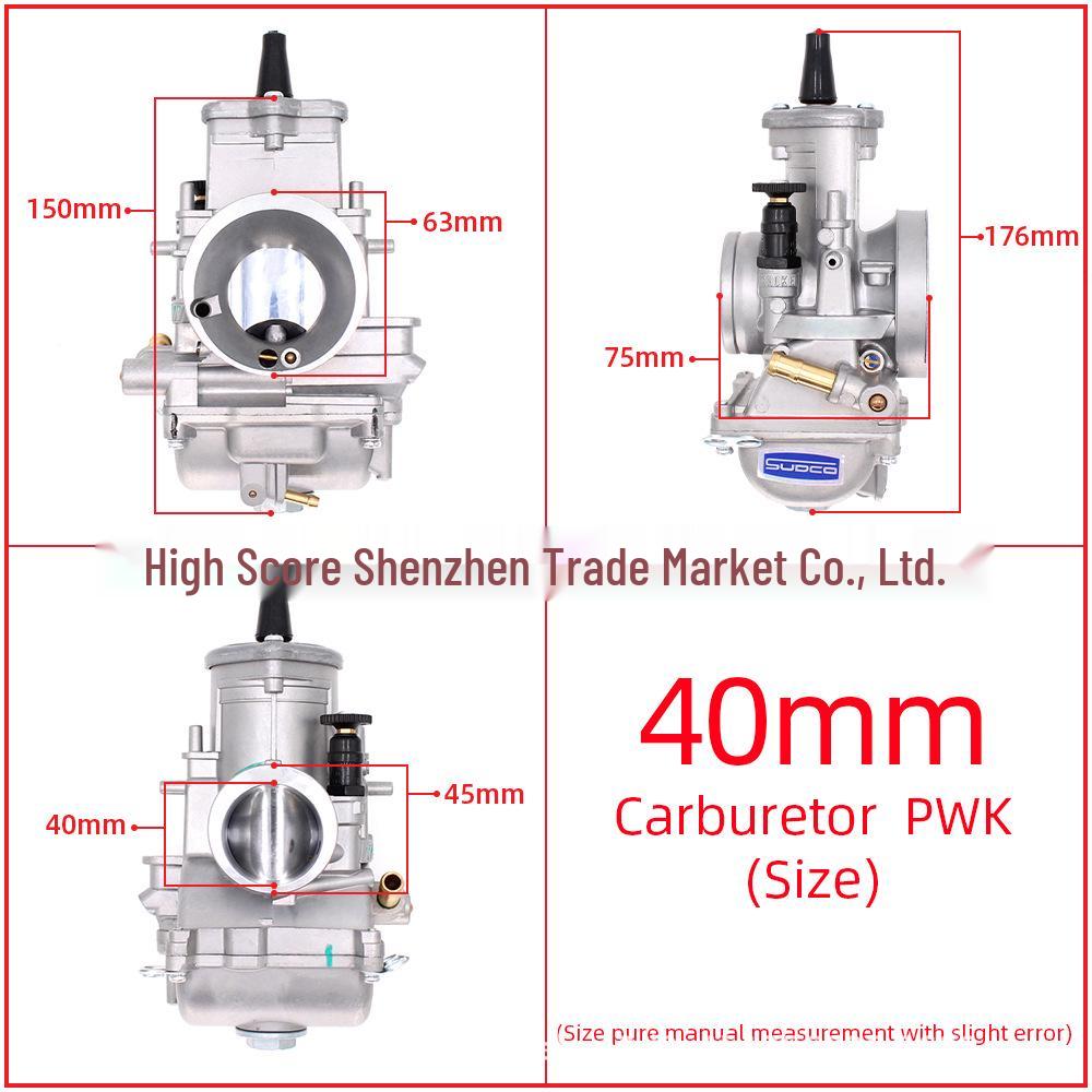 PWK ATV Motorcycle Carburetor, Sizes 34-42, for Off-road Vehicles