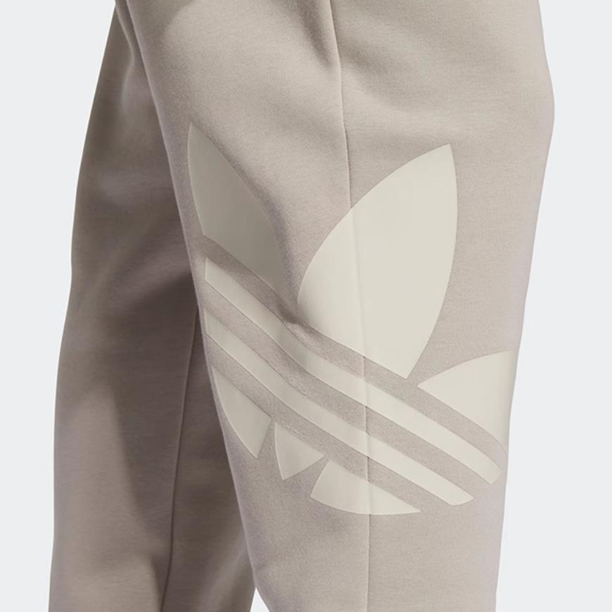 Adidas Originals Logo Comfortable Loose Versatile Sports Long Pants Unisex Bottoms Silver-Gray JL8392