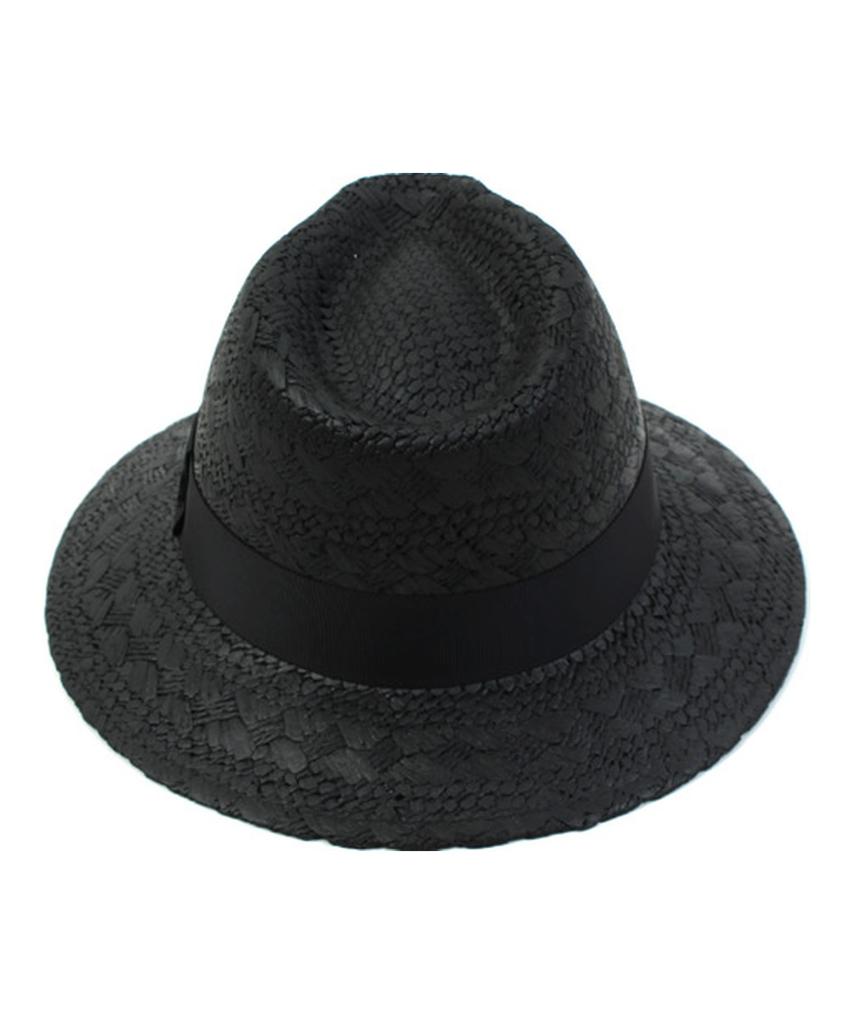 Yunibeosyeolkemiseuteuli Modern Black Panama Hat Bk Panama Hat