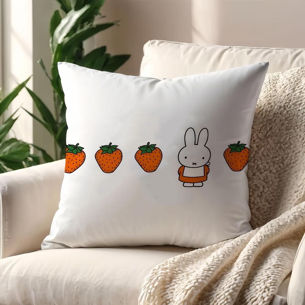 MMiffy Kawaii cushion cover For Pillow Printing Sofa Decoration Home Car Room Coffee Shop Office Nordic Simplicity