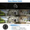 Double Channel LED Dimmer Switches Compact Aluminum Alloys LED Light Controller 12V Electrical Light Brightness Regulator