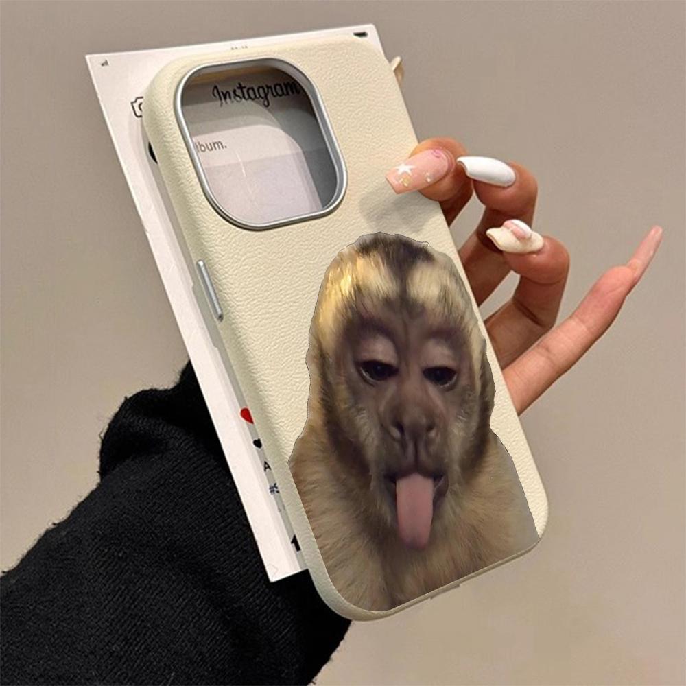 

Monkeys Emojis Funny Case For IPhone 16 17 13 Pro Max Cases Phone 11 12 13 ProMax 14 15 Plus Case XS XR Shockproof Leather Funda iPhone 11