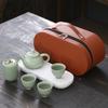 Travel Tea Set Tea Tray Household Kung Fu Tea Set Outdoor Portable Teapot Ceramic New Year Gift