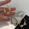 Simple Temperament Distorted Cold Wind Irregular Earrings Women's 0 New Light Luxury High-end Earrings Earrings