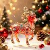 Christmas Hanging Sheep Ornament Cute Flat Acrylic Lamb Pendant Suitable for Xmas Tree Office Holiday Decor