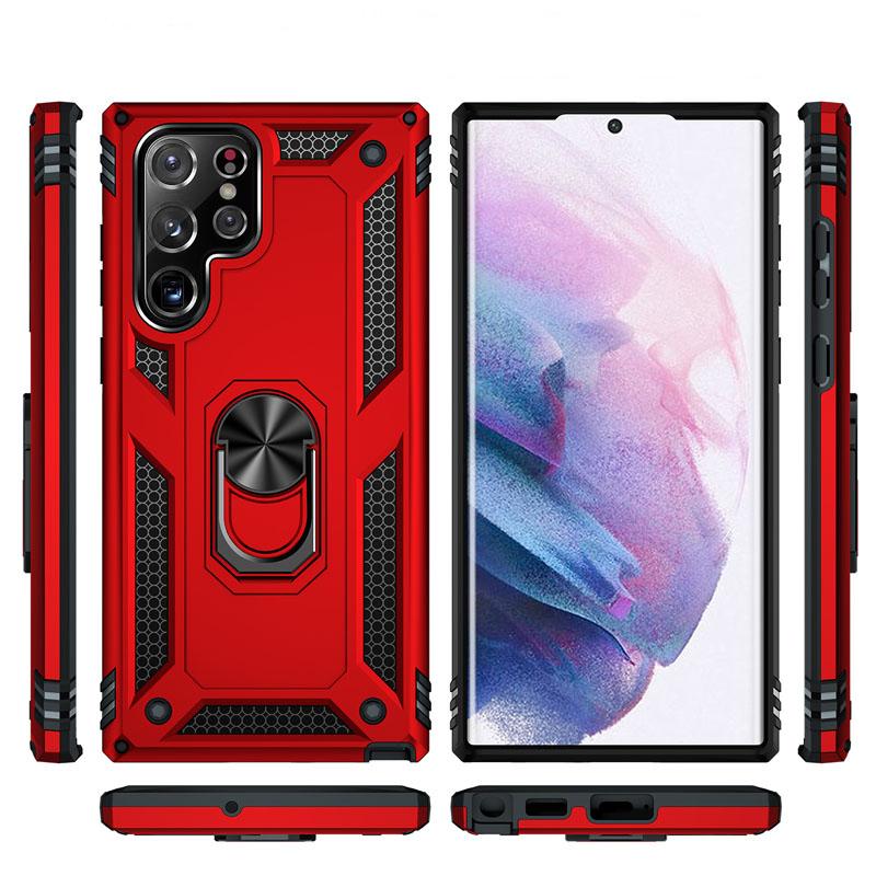 For Samsung Galaxy S23 Ultra Plus Case Luxury Military Grade Shockproof Armor 360 Ring Cover For Galaxy S 23 Ultra Plus S23Ultra S23Plus Phone Cases