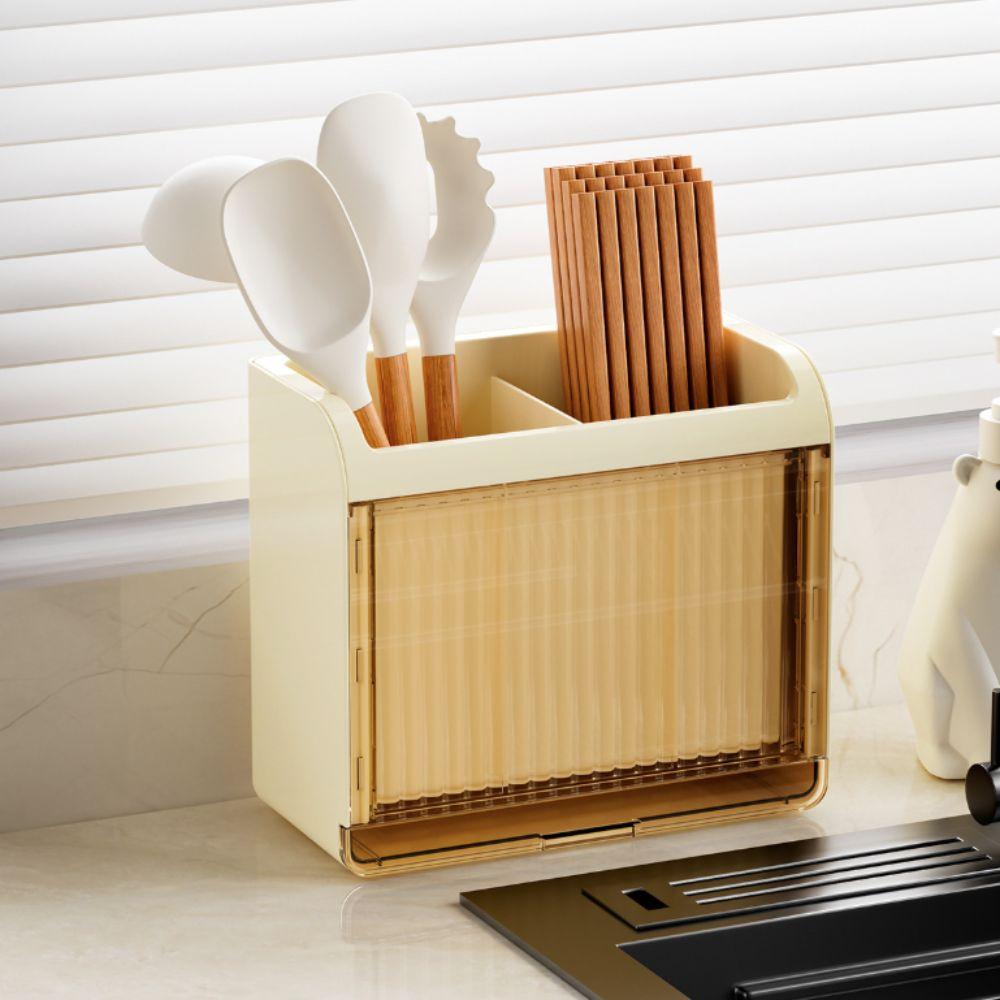 Ventilated Wall-mounted Chopstick Cage Space-Saving Kitchen Utensil Holder  Shovel