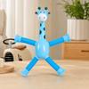 Suction Cup Giraffe Robot Stretch Toy - Morphing Educational Extendable Tube Toy for Kids (No Lights)