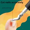 Heavy-Duty Stainless Steel Thick Toenail & Fingernail Clipper,Professional-Grade Curved Blade with Sharp Serrated,Durable Nail Trimmer Tool for Adults