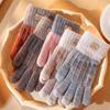 Warm Knitted Gloves Thicken Touch Screen Mittens Outdoors   Men Women