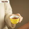 100ml Colour Enamels Hand Painted Flowers Teacup Luxury Tea Bowl Jug Tea-tasting Smelling Cup Chazhan Master Cups Tea Items Gift