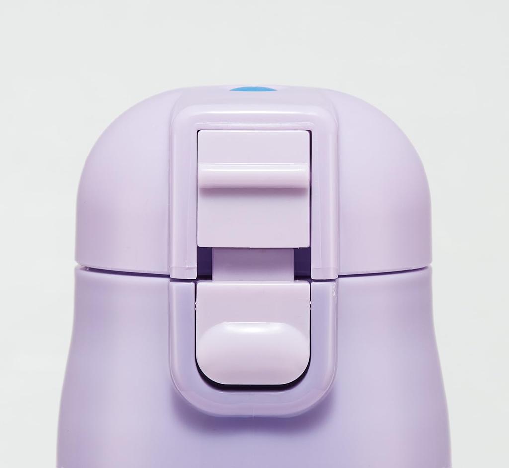 Skater Water Direct Sanrio Kuromi Big Stainless Sports Water Children's Bottle, 470ml, Drinking, Ribbon, Girls', Insulated, Steel, Lightweight,