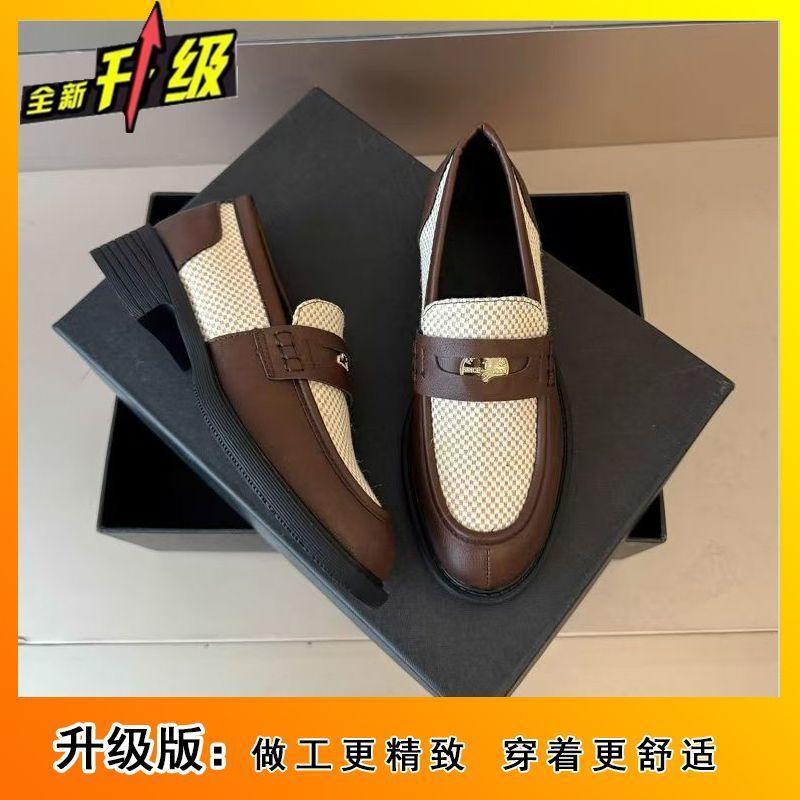 

Премиальный комфорт, повседневный британский стиль, одинарная обувь, женская весна-лето, новая, в ретро-стиле, универсальная, с круглым носком, женская 40