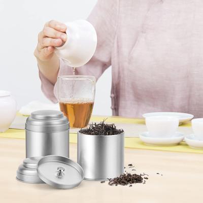 Metal Teas Canister for Loose Leaf Teas Can Coffee Storage Container Herbs Stashes Jar Metal Teas Box Can Candy Holder