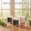 New Design Handmade Custom Logo 100% Natural Soy Wax Scented Candles with Essential Oil Gift Set for Religious Activities