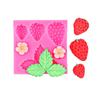 Strawberry Flower Leaf Fondant Silicone Mold Cake Decorating Tool Sugarcraft Chocolate Gumpaste Mold Resin Clay Tool
