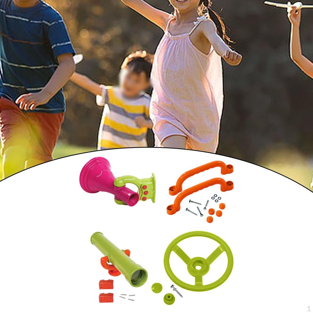 4 Pieces Playground Accessories,Swingset Attachments,Playset Attachments,Playground Equipments for