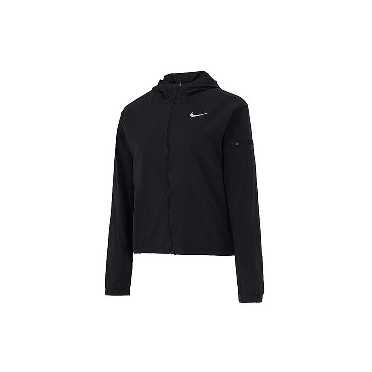 

Женская солнцезащитная куртка с капюшоном и однотонным логотипом Nike, черная DH1991-010 S
