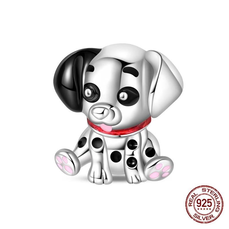 New 100% Copper One-Eyed Monster Puppy Charms Beads Fit Pandora Style Bracelet Diy Jewelry Making Women Gift