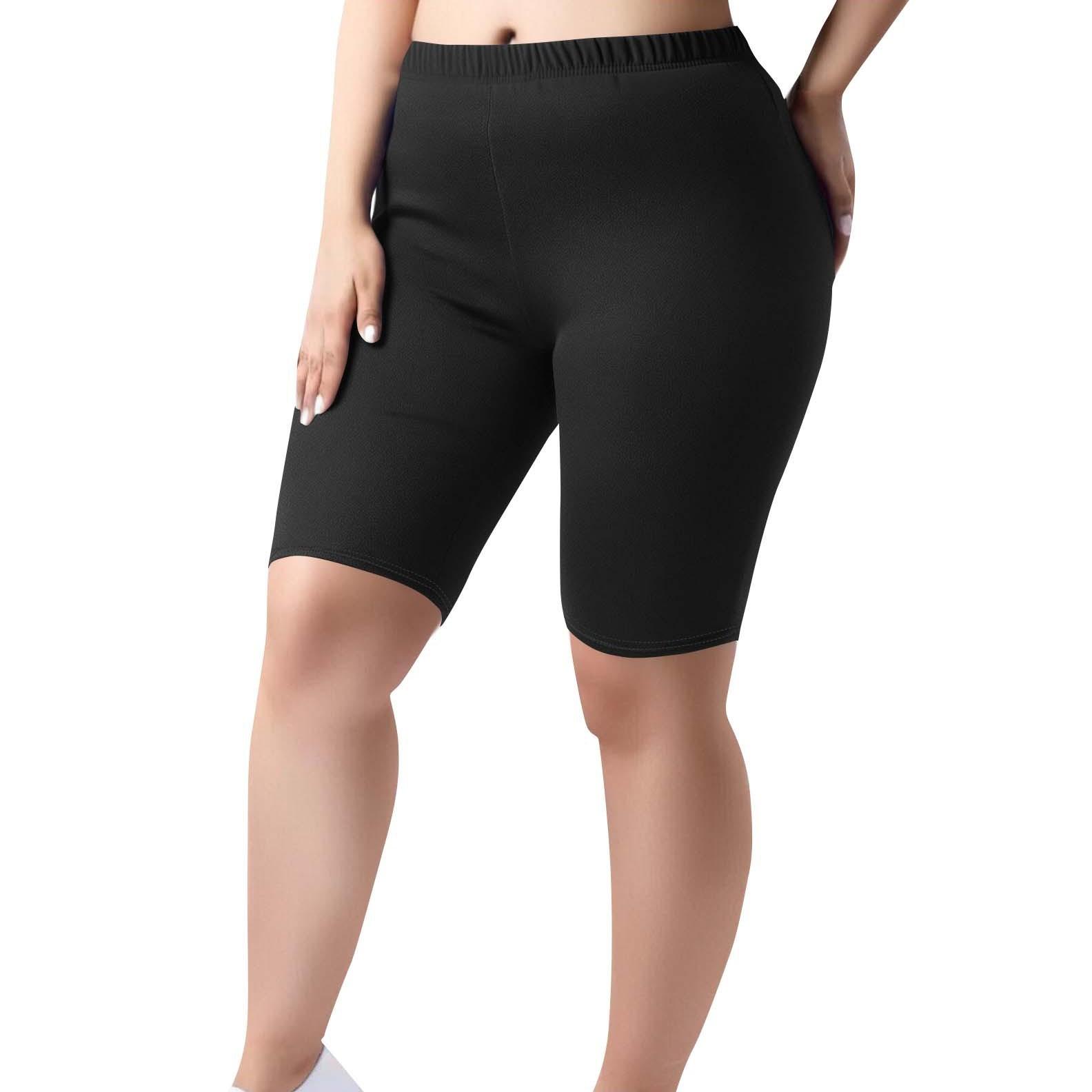 

Женские бесшовные брюки с высокой талией и высокой талией, однотонные брюки для йоги, пять штанов для тренировок XXXXXL чёрный