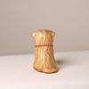 Cute Small Milk Dog Animal Figurine Ornament,Cliff Cypress Wooden Carving Zodiac Dog,Office Home Decor Birthday Gift,2025 New