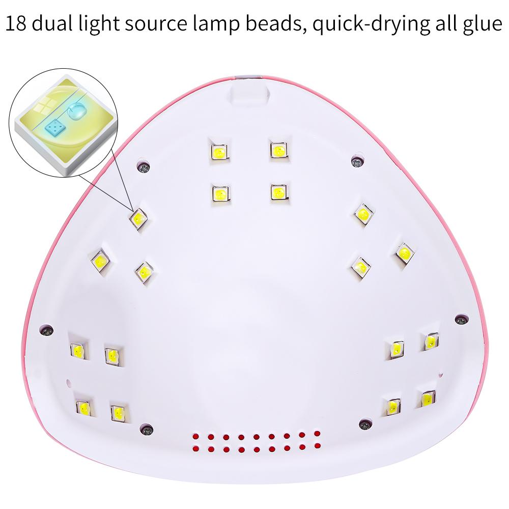 18 UV-Lichter Trocknungslampe zum Aushärten von Gel USB LED Nagel-Phototherapiegerät Professionelles Maniküre-Werkzeug Salonausstattung