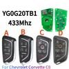 YG0G20TB1 Schlüsselfernbedienung für Chevrolet Corvette C8 Smart P/N: 13538852 13545155 13538851 13538850 433MHz ASK