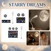 USB Projection Night Light with 5 Interchangeable Space and Moon Themed Slides LED Creative Bedroom Lamp for Ambient Lighting and Decoration