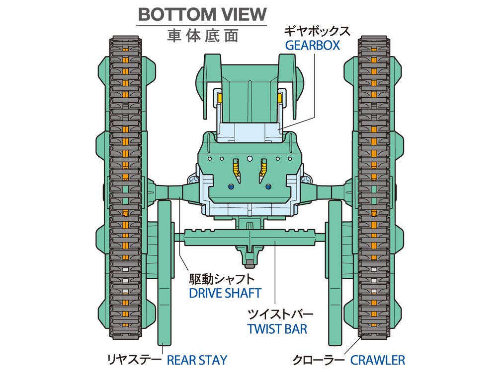Tamiya Fun Craft Series Twist Crawler - Juego de manualidades con control remoto de 2 canales 70233 n.º 223