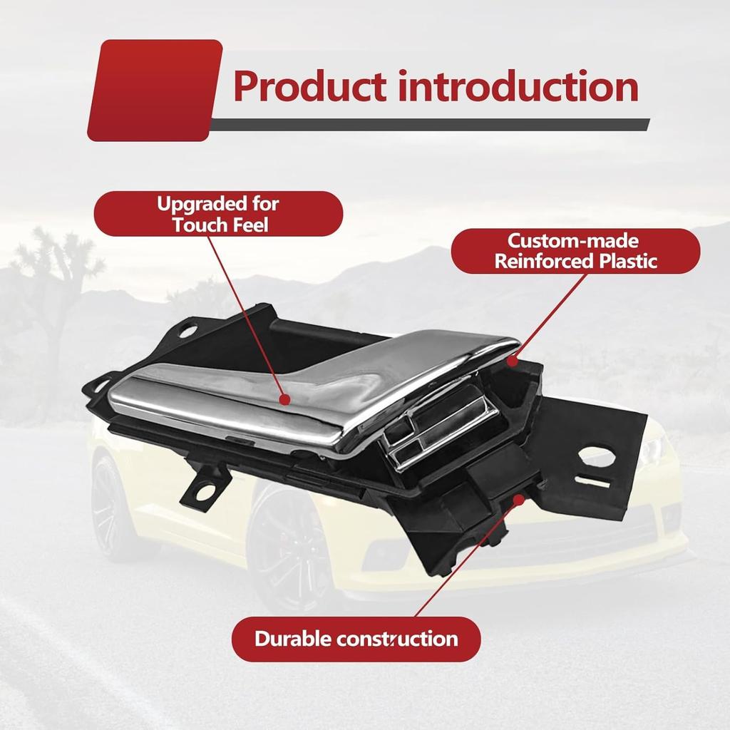 Interior Door Handle Compatible with 2012-2015 2008-2010 Replace # 20983673 9