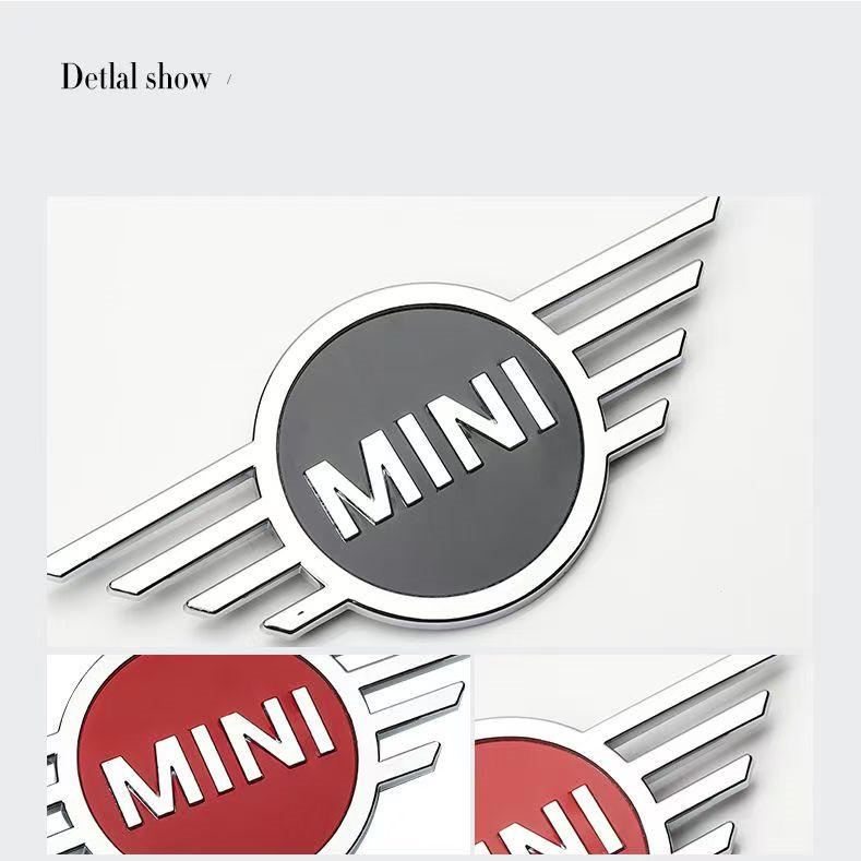 3D Metal Car Rear Badge for Mini Cooper F55 F56 F54 Countryman Clubman JCW R56 R60 F60 Front Emblem Sticker Accessories