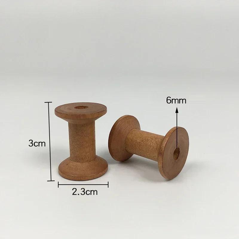 1 шт. Коричневая большая деревянная пустая катушка для намотки ниток, лент, веревки, Деревянный инструмент для домашнего DIY, Катушка для ниток, проволоки, кружева, Принадлежность