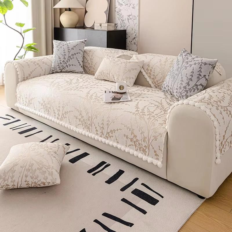 French Style Sofa Cushion Chenille Four Seasons Universal Sofa Cover Towel Non slip Sofa Protective Cover for Living Room Decor