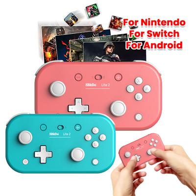 Wireless Gaming Controller for Switch 8BitDo Lite 2 BT Gamepad with Motion Controls Linear Motors Vibration Game Controller