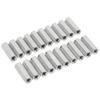 20 Pcs Hex Coupling Nut M5x0.8 L25mm Rust Corrosion Resistance Stainless Steel Threaded Rod Connectors