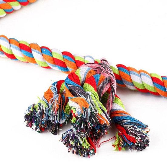 Triangle Cotton Rope Swing Pet Birds Parrot Biting Grinding Climbing Cage Toy