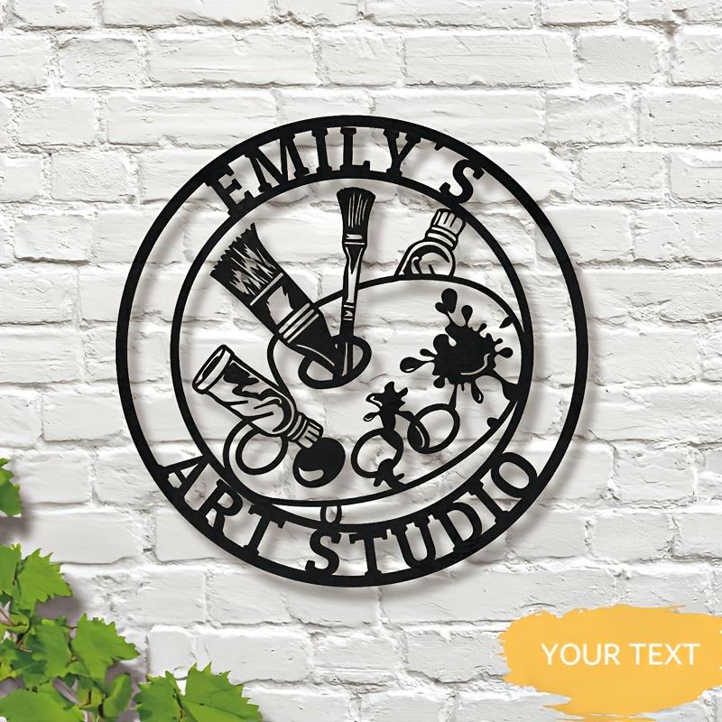 

Personalized Metal Wall Art Custom Name Sign Home Decor Gift for Wedding Anniversary