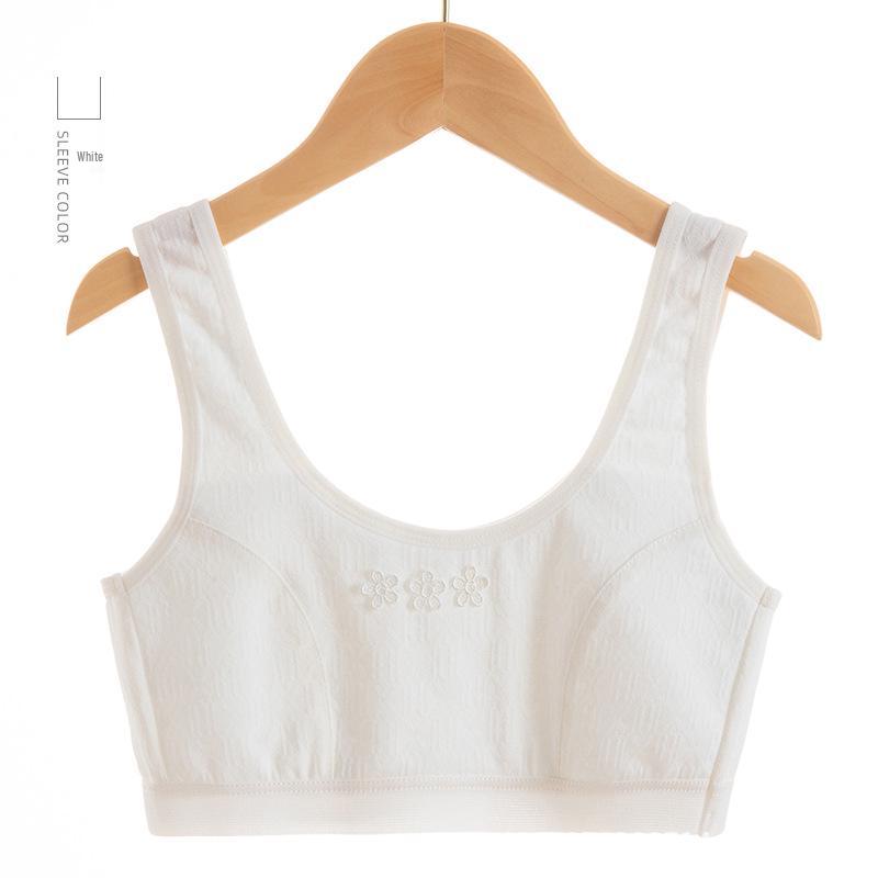 Junior Girls' Breathable Cotton Bra - No Show Design