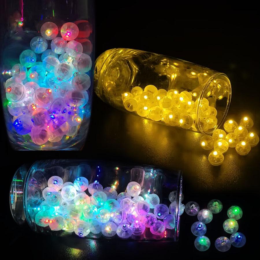 20/50/100pcs LED Balloon Light Tiny Led Light Mini Round Led Ball Luminous Lamp for Bar Lantern Christmas Wedding Party Decoration