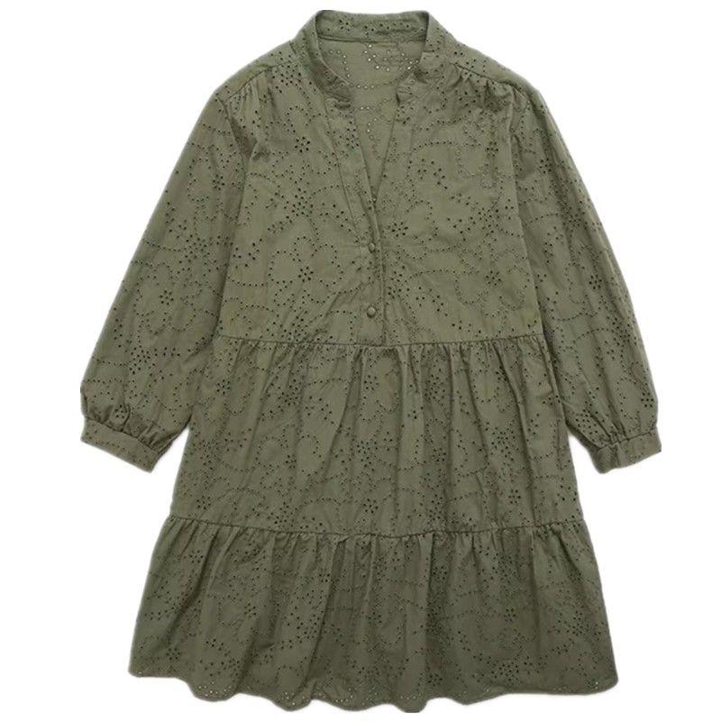 

Модный стиль 2023 Лето Новое поступление Модная женская одежда Вырез Вышивка Короткое платье 2492059 505 Figure L